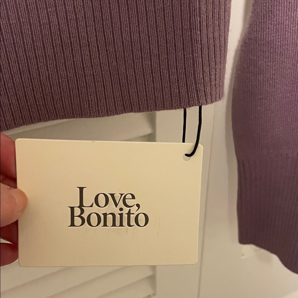 NWT Love Bonito Crop Sweater - Picture 3 of 6